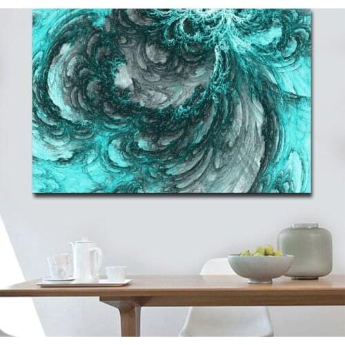 Modern Abstract Picture Wall Art Canvas Painting Colorful Ink Poster HD Printing For Living Room Bedroom Decoration No Frame