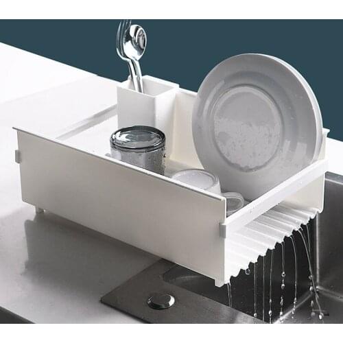 Bowl Rack Drain Bowl Multi-Function Kitchen Plastic Storage Finishing Box Sink Drain Rack Household Filter Storage Box