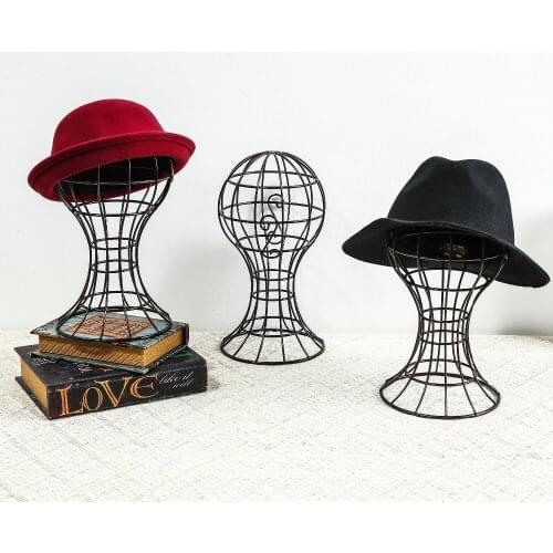 High Quality Vintage Abstract Metal Mannequin dummy head ,Manikin Head For Hat Display