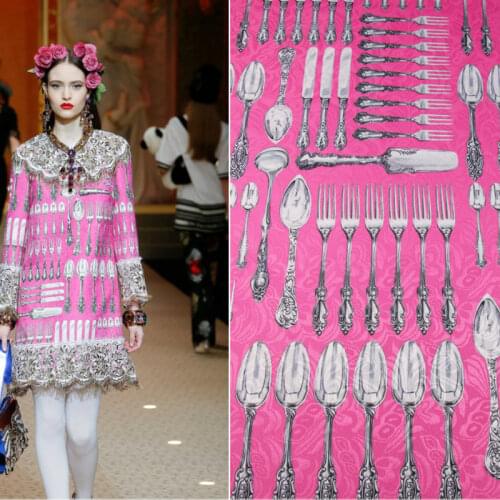 140cm tableware jacquard fabric yarn-dyed fashion suit dress jacquard fabric jacquard dress fabric material wholesale cloth