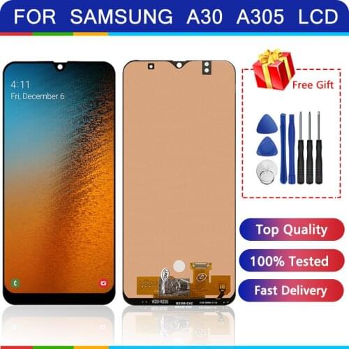6.4" display Lcd For Samsung Galaxy A30 A305/DS A305F A305A LCD Display Touch Screen Digitizer Replacement For Samsung A30