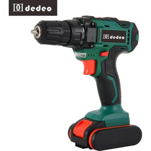 12V 16V Power Tool With Cordless Screwdriver Dril For Household Lithium Driver 20V 24V Mini Electric Industrial DEDEO