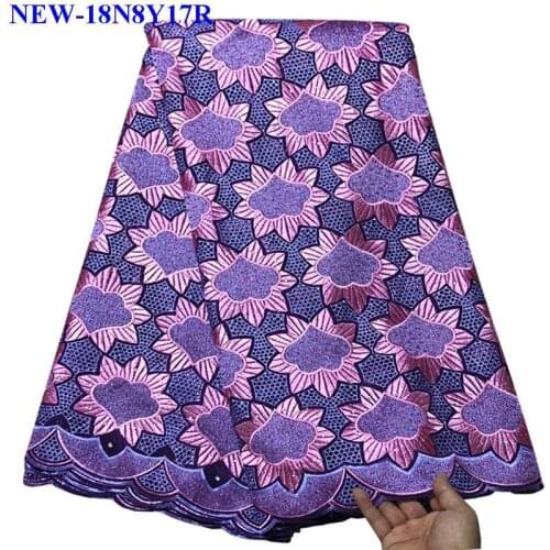 African Cotton Swiss Voile Lace Fabric High Quality Stones Swiss Voile Lace In Switzerland 100% Swiss cotton Lace Fabric MMC03