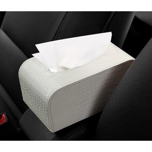 Napkin Holder for Car Tissue Box Leather PU Durable Standard Holder for Car Dashboard Home Office