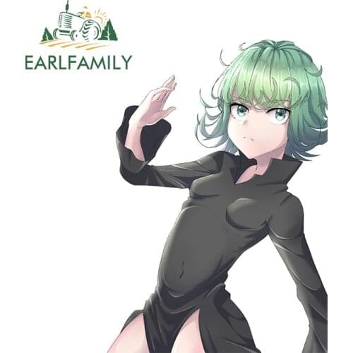 EARLFAMILY 13cm x 9.2cm for Tatsumaki One Punch Man Vehicle Car Stickers VAN RV Decal Vinyl Motorcycle Decal Waterproof Decor