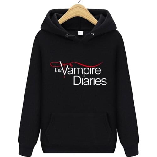 The Vampire Diaries Hoodies women/mens Long Sleeve hodies Pullovers Sweatshirts hoodie Women Men Casual hooded clothes unisex