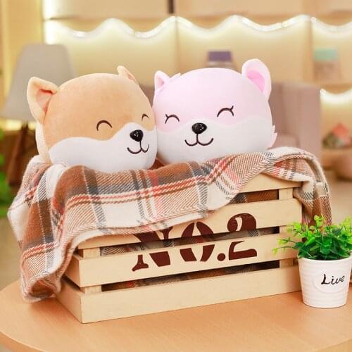 Cute 25/35cm plush Cartoon Cattle dog stuffed soft high quality Favorite Pillow Sofa decoration christmas gift for kid
