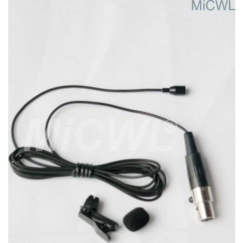 Mini TA4F 4Pin Tie Clips Lavalier Microphone For Shure Wireless Lapel BeltPack System Omnidirectional Mics