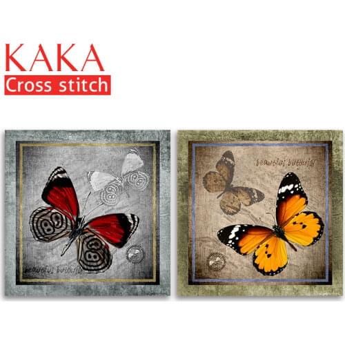 Cross stitch kits,Embroidery needlework sets with printed pattern,11CT-canvas for Home Decor Painting,Animals Full NCKA043