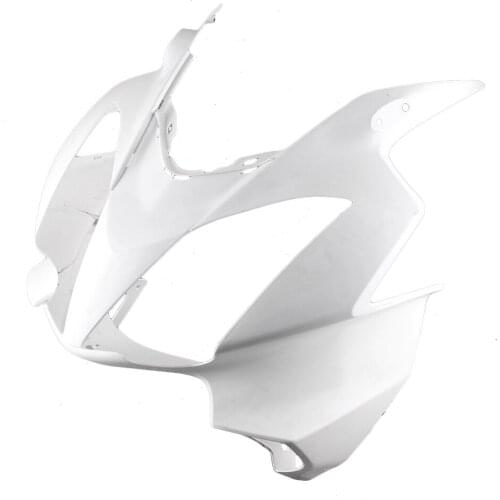 Unpainted White Motorcycle Front Upper Nose Fairing Cowl For Honda VFR800 2002-2010 2011 2012 Injection Mold ABS Body Kits