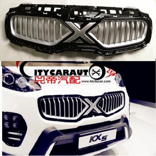 CITYCARAUTO TOP QUALITY AUTO FRONT GRILL GRILLE RACING GRILL COVER X-man version FIT FOR KIA SPORTAGE KX5 CAR 2016 2017