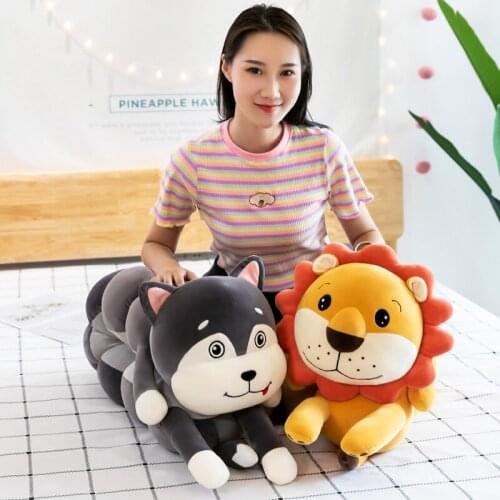 Turn Into Rabbit Husky Lion Penguin Plush Toys Soft Stuffed Pillow Animals Children Kids Girl Baby Birthday Gift