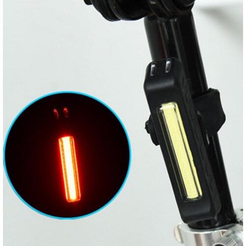 Bicycle light bike tail lights USB charging LED waterproof super bright mountain bike cycling warning light 3 color F111YQ