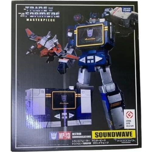 Takara Tomy Transformers MP13 MP-13 SOUNDWAVE With Magnetic Tape Robot Car Deformation Robot Toy For Kids