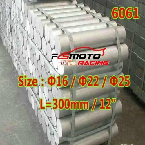 Solid Aluminum Alloy Rod 6061 Hard Aluminum Round Rod Diameter 13/16/22/25mm Rod Processing LH300mm