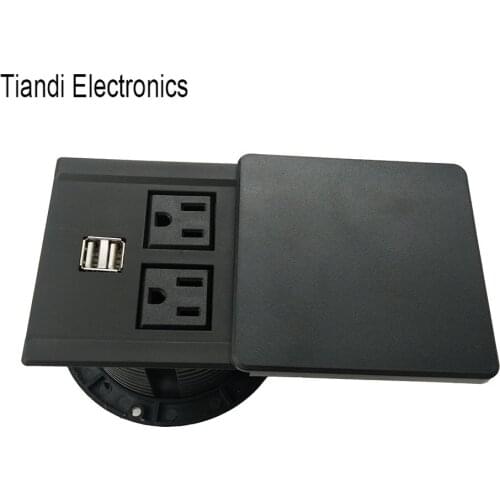 Office desk power socket / Sofa dustproof and slippery cover USB charging power outlet