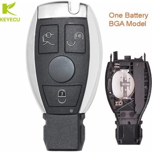 KEYECU 3 Button Replacement Remote Key Shell Case Fob for Mercedes-Benz BGA