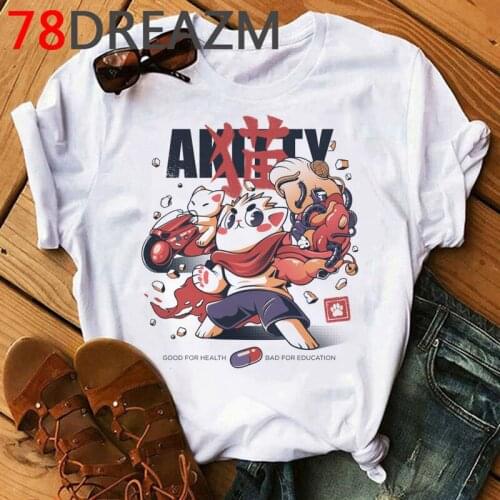 Hot Japanese Anime Akira T Shirt Women Kawaii Grunge Tshirt 2020 90s Ulzzang Funny Cartoon Neo Tokyo Graphic Tops T-shirt Female