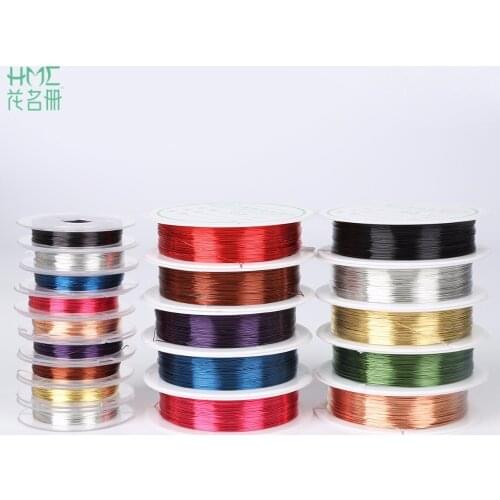 0.3/0.4mm 10 Colors Craft Beads Rope Copper Wire Beading Wire For Jewelry Making Bracelet DIY Jewelry Findings
