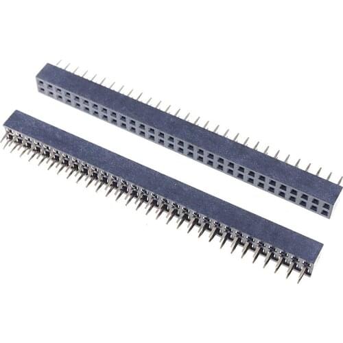 10pcs 2x30 P 60 Pin 2.00 mm Female Header Pin Headers dual row Straight Through Hole Insulator height 4.30mm Rohs 2mm pitch
