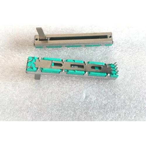 2pcs For behringer 626 Fader / For behringer DX626 Mixer Volume Putter Slide Potentiometer Fader A10Kx2 A102 A10K