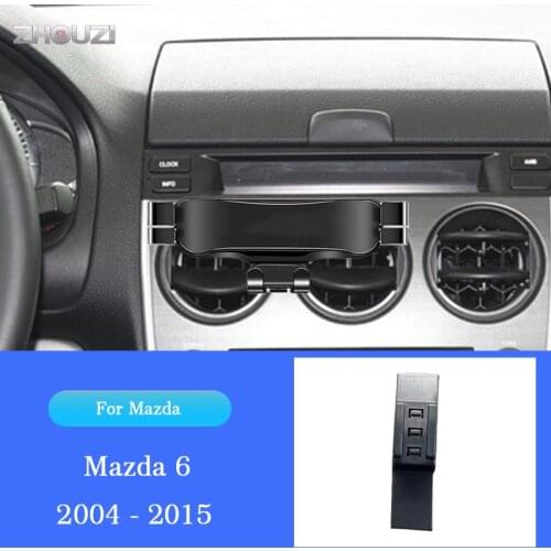 Car Mobile Phone Holder Air Vent Outlet Clip GPS Stand Gravity Navigation Bracket For Mazda 6 2004-2015 Car Accessories