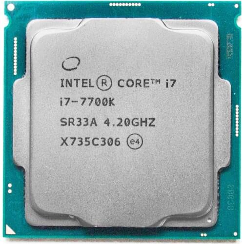 Intel 7th Gen Intel Core Desktop Processor intel core i7-7700K 7700K Quad-core 8 threads 4.2G 91W LGA 1151