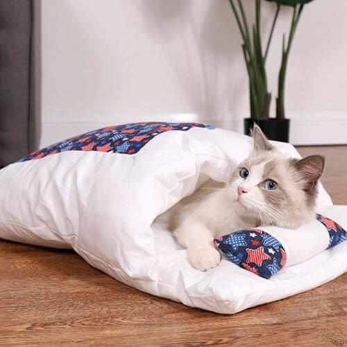 Pet Dog Cat Rest Blanket Mat Puppy Fleece Soft Warm Sleep Bed Cushion Pet Cat Dog Cave Sleeping Bag Nest House Mat