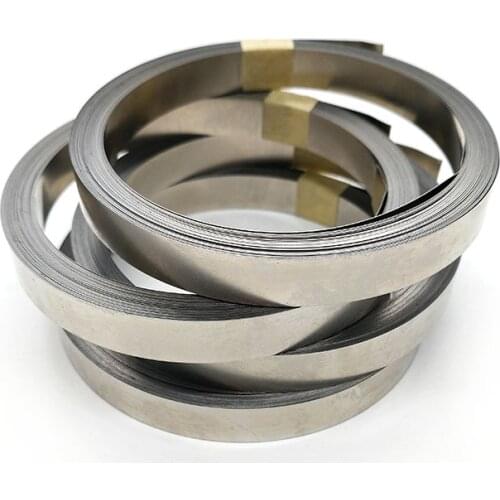 10M/Roll Thickness 0.12*Width 8MM 99.96% Pure Nickel Plate Strip Pure Nickel Sheets For Battery Electrode Spot Welding Machine