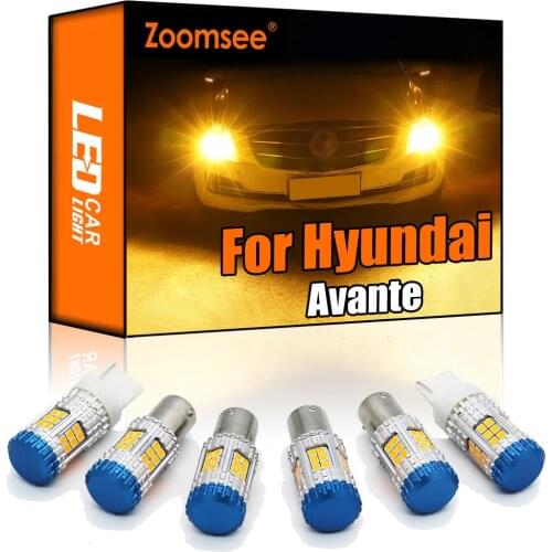 Zoomsee Canbus For Hyundai Elantra Avante XD HD MD AD 2001-2021 No Hyper Flash Error Auto LED Turn Signal Light Indicator Bulb