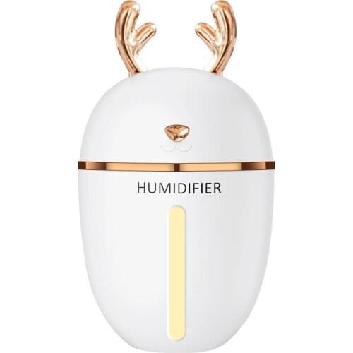 450ml Cute Deer Mini Air Humidifier Ultrasonic Aroma Essential Oil Diffuser USB Mist Maker Purifier Aromatherapy for Home