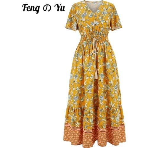 Желтые летние платья Mizhiyu China At AliExpress