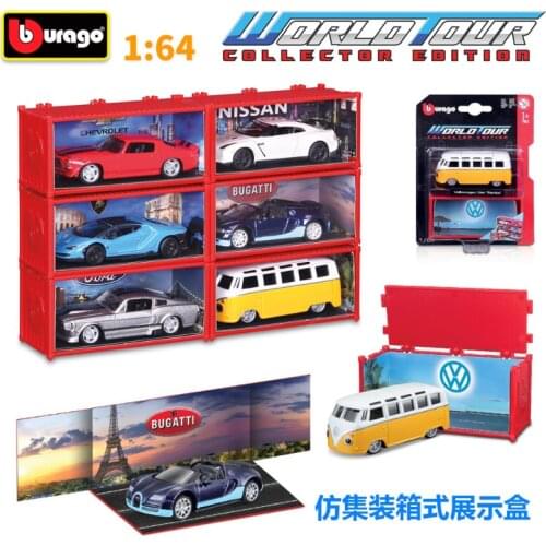 Bburago 1:64 Simulation Alloy Automobile Model Is Packaged With Imitation Container Display Box And Blister Back Card