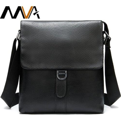 MVA Mens shoulder bags for men handbag bag male/mens crossbody bags genuine leather messenger bag sacoche homme westal 8962