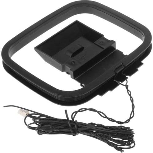 2021 New Dlenp 1PCS FM AM Loop Antenna For Receiver With 3-Pin Mini Connector for sony Sharp Chaine Stereo AV Receiver Systems