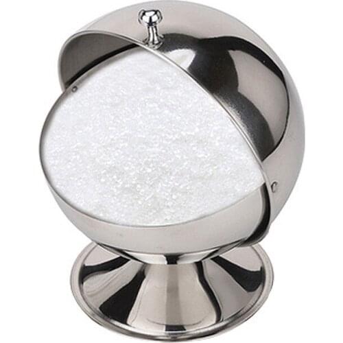 New High Capacity Ball Shape Sugar Bowl Salt Storage Pot Spice Jar Cooking Herbs Storage Bottles Kitchen Tools
