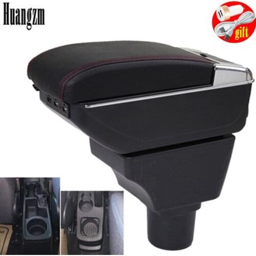 Armrest Box For Ford Aspire Endeavour Figo Freestyle Armrest Box Armrest In Car Storage Box For Aspire PU Leather