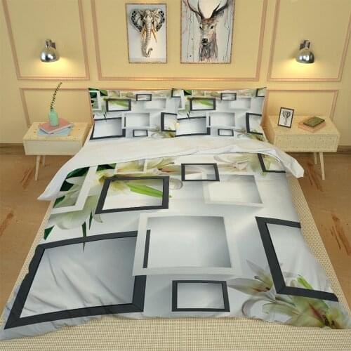 Custom any size photo 3d Bedding Set Bed Cover Bed Sheet stereoscopic bedding set pillow case