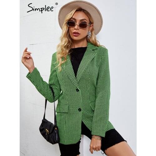 Женские пиджаки блейзеры SIMPLEE China At AliExpress