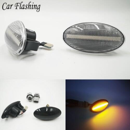 Car flashing 1Pair Dynamic LED Side Marker Light Indicator Repeater Turn Signal Lamp For Suzuki Swift Alto SX4 Jimmy Vitar