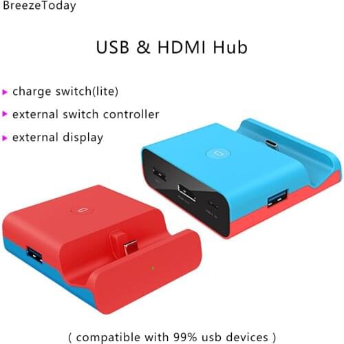 USB Hub 3.0 USB Splitter HDMI-Compatible USB 3.0 Hub For Nintendo Switch Type C USB Adapter Hub Port For Macbook Computer PC
