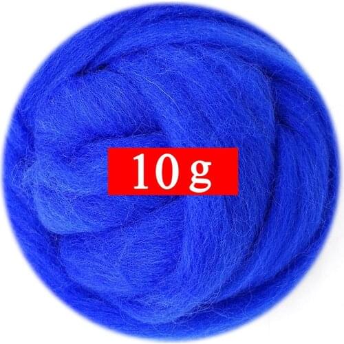 10g Felting Wool (40 Colors) 19 Microns Super Soft Natural Wool Fiber for Needle Felting Kit 0.35 OZ Per Color (No. 40)
