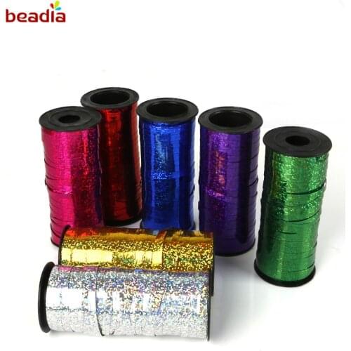 0.5cm 100yards/roll Gold Confetti Cord Thread Jewelry Findings for Balloons Wedding Birthday Party Baloons Decoration Handmade