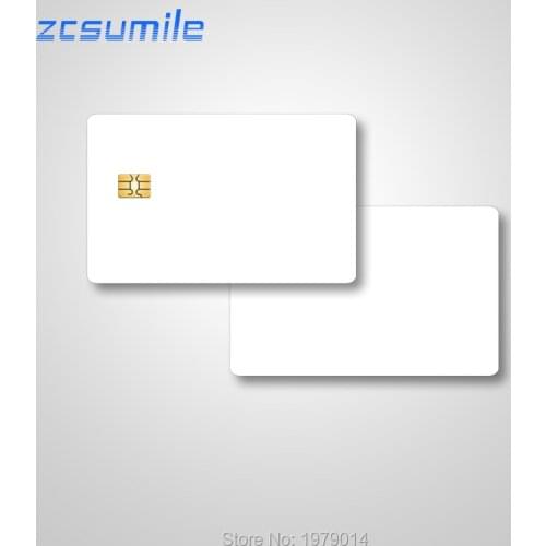 10 PCS/lot Contact Smart IC Cards SLE 4442 Chip Blank PVC ISO7816