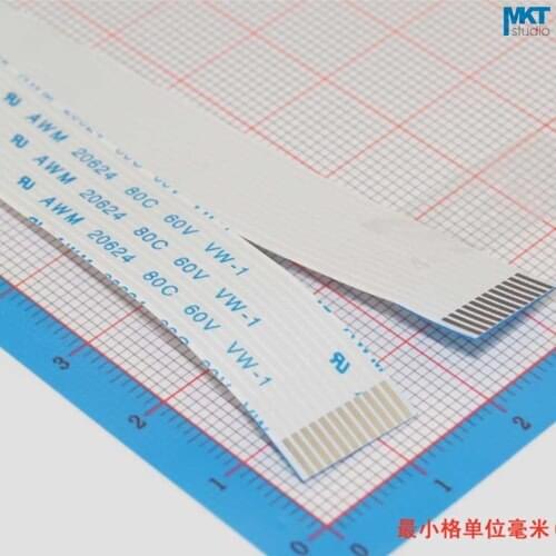 100Pcs 25/30/40cm Length A/B Type 12P 1.0mm Pitch FPC FFC Flexible Flat Cable Wire Same/Opposite Surface