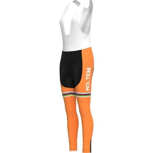 1987 Competition MOLTENI Team Retro Woman Cycling trousers Triathlon Bike Skinsuit Pants Gel Pad Pantalón ciclismo hombre
