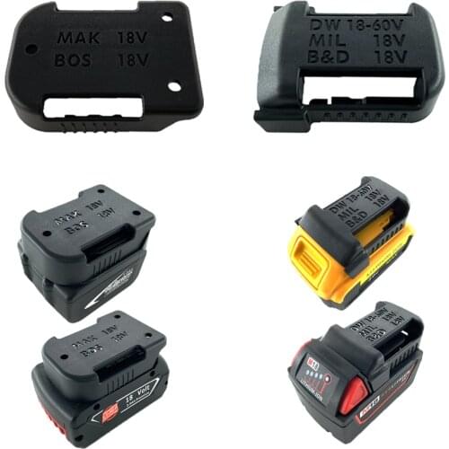 2 PCS Electric Tools Storage Fixed Bracket Installation Base Display Rack For Makita Bosch DeWalt Milwaukee lithium battery