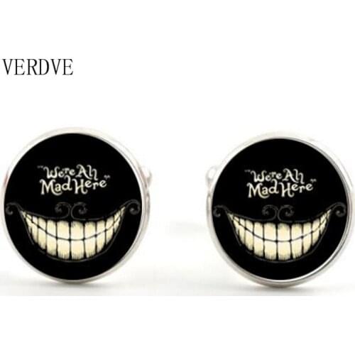 20mm black Alice Crystal glass cufflinks button Europe and the United States new mens shirt buttons