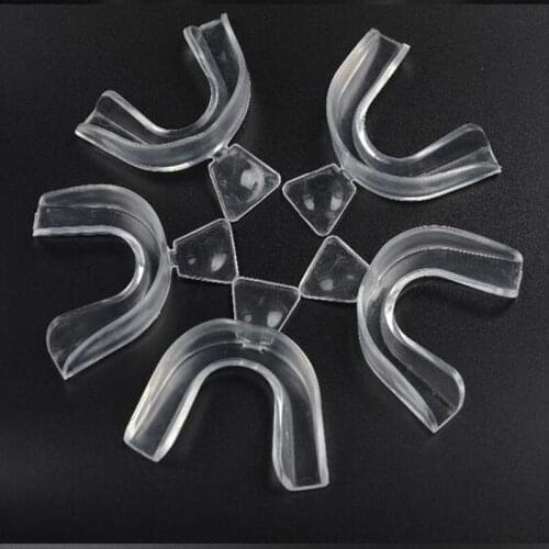 40 PCS Oral Hygiene Thermoforming Dental Mouthguard Teeth Whitening Trays Bleaching Tooth Whitener Mouth Guard Care