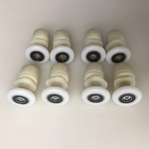 8 Pcs 23/25mm Diameter Shower Door Rollers Runners Wheels Pulleys Sliders Eccentric shower shower rollers